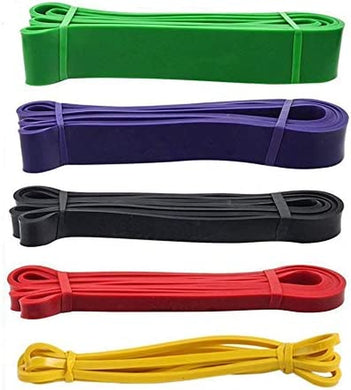 Set of 5 Heavy Duty Resistance Band Loop Power Gym Fitness Exercise Yoga Workout