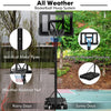 Basketball Hoop Stand, 8-10Ft/2.45-3.05M（Floor to Ring）Height Adjustable Basketball Hoop System W/ 44" Backboard, Fillable Base, Wheels & Secure Bag, Indoor Outdoor Basketball Goal Game