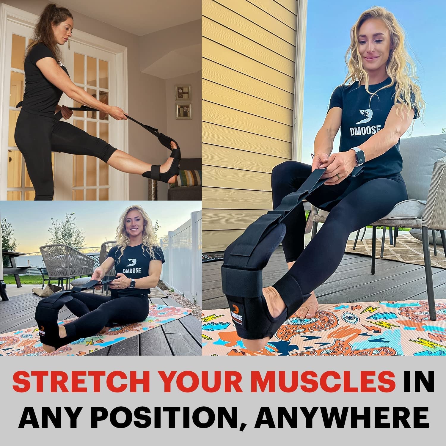 DMoose Foot & Leg Stretcher for Pain Relief & Flexibility